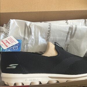 Skechers Black Go Walk Classic Slip-Ons